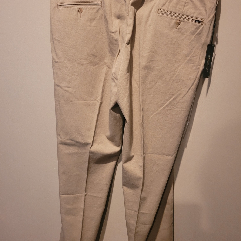 Mens pants size 42x32, kaki-beige, polo by Ralph Lauren